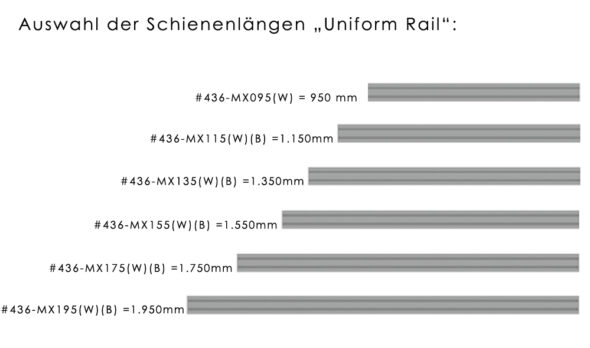 Montageschiene /Objektschiene Uniform-Rail