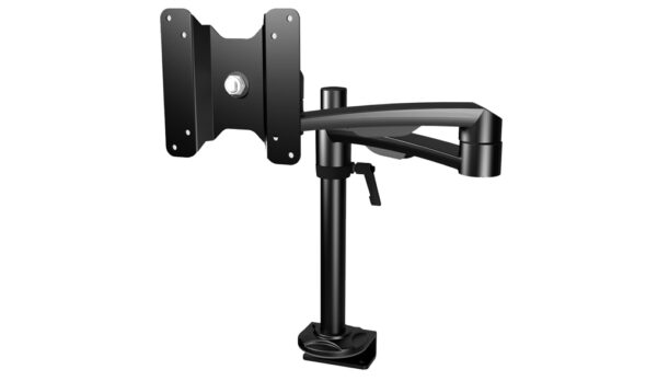 „LC15B“ – HOLD Monitorhalterung-15 für 1 Monitor (AN-Tischmontage), Schwarz