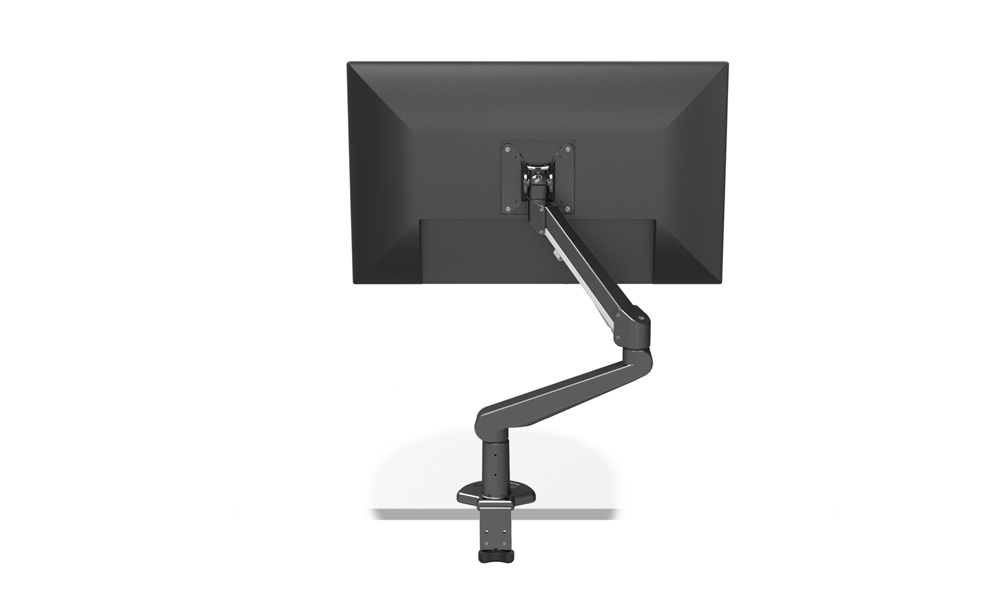 „LC50B“ – Monitorhalterung-50 Elevate mit Gasdruckfeder für 1 Monitor (AN-Tischmontage), Schwarz