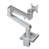 „LC60“ – Monitorhalter-60 Elevate mit Gasdruckfeder für 1 Monitor (AN/IN-Tischmontage), Silber
