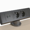 „D2PC“ - Axessline Desk Datenleiste (An-Tischmontage), Schwarz