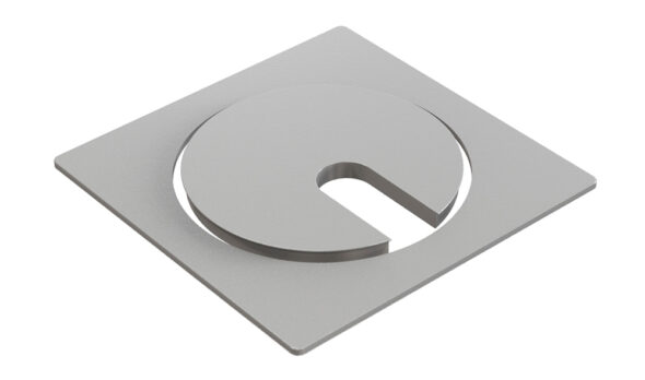 „PF01“ - Metallrahmen PowerDot Frame-01 für 1x PowerDot Mehrzweckdose, Silber