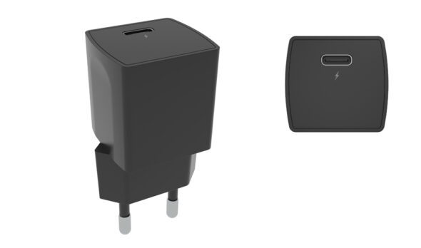 „PUSBC20“ - Axessline USB-C Ladegerät mit 20W zum schnellen Laden, Schwarz