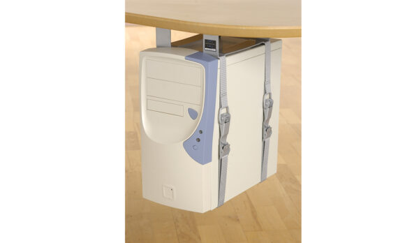 „CS17“ - CPU-Halter Axessline LiftFix-Holder mit 60 mm Abstandhalter, Silber
