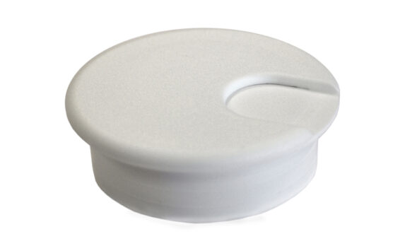 „KS37W“ - Kabeldose Axessline Cable-Grommet mit Durchlass (In-Tischmontage) - Ø 60 mm (Kunststoff), Weiß