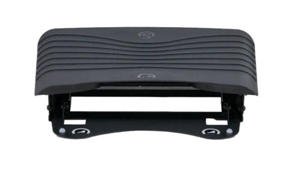 Fußstütze „Atlantic“ mit Fußbedienung, Schwarz