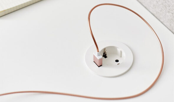 „PM60W-GST“ – PowerDot-PM60W-GST MIDI Compact-60W-GST Mehrzweckdose Ø 60 mm (GST18i3) - ohne einstellbare Tiefen, Weiß